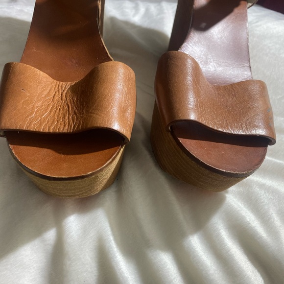 Tan women’s platform sandals Michael Kors size 9.5 new never worn - Picture 5 of 6